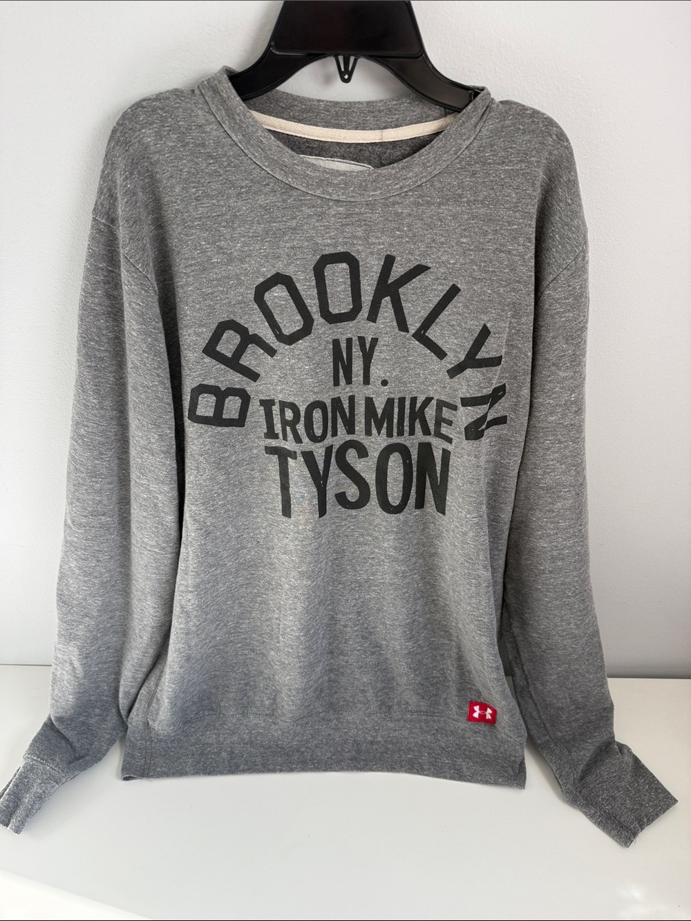 Under Armour Gray Men's 'Brooklyn NY Iron Mike Tyson' Crewneck